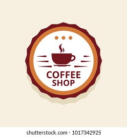 Coffee logo illustration.