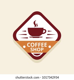 Coffee logo illustration.