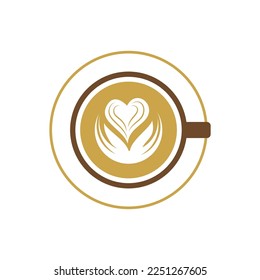 coffee logo illustration, coffee icon