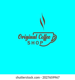 coffee logo, illustration vector graphic  perfect for everyone comunity online shop and company