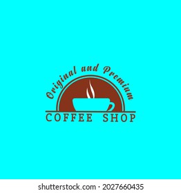 coffee logo, illustration vector graphic  perfect for everyone comunity online shop and company