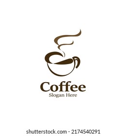 Coffee logo image. Creative vector design idea illustration