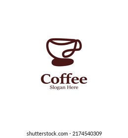 Coffee logo image. Creative vector design idea illustration