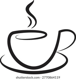 Coffee logo with initial CB, vector illustration eps file