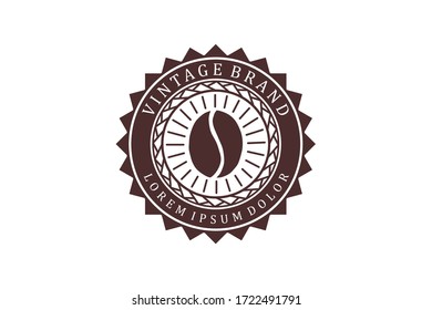 Coffee logo label icon design simple minimalist. Logo for cafe.