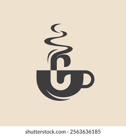 coffee logo with letter c