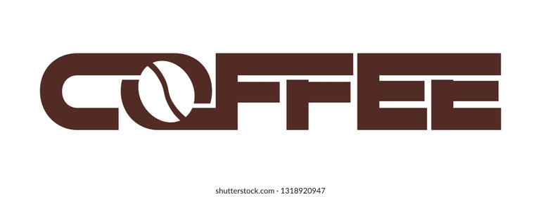 Coffee logo logotype vector on white background