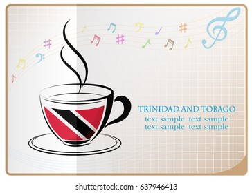 coffee logo made from the flag of Trinidad and Tobago