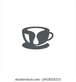 Coffee Logo. Made in a simple style with subtle elements. This Coffee logo is very suitable for businesses operating in the cafe, restaurant and other related businesses.