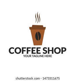coffee logo with modern concept