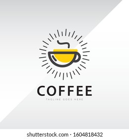 Coffee logo modern design template.