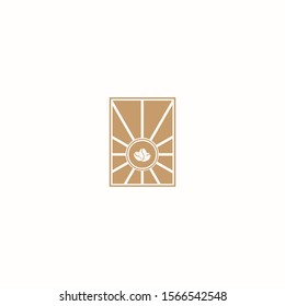 Coffee Logo. Modern Icon Symbol Monochrome, Mono line, Minimalism vector logo for coffee shop. 