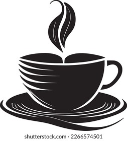 Coffee Logo Monochrome Design Style
