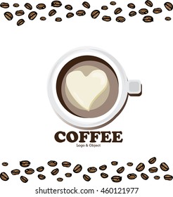 coffee logo object D