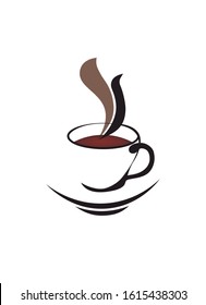 Coffee logo on a white background