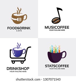 Coffee Logo Set Design Template Collection