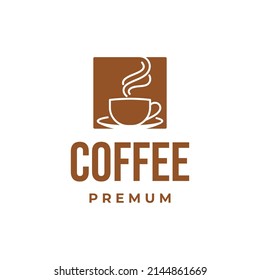 coffee logo, coffee shop logo design vector illustration