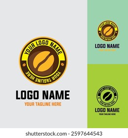 Coffee logo and coffee shop editable eps file