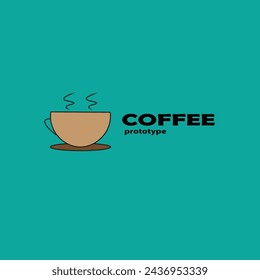 coffee logo, coffee shop logo prototype