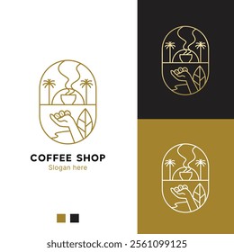 coffee logo for coffee shops, coffee cafes and restaurants