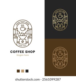 coffee logo for coffee shops, coffee cafes and restaurants