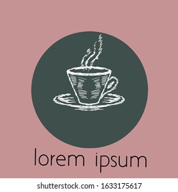 coffee logo with a simple concept. suitable for various design purposes.
