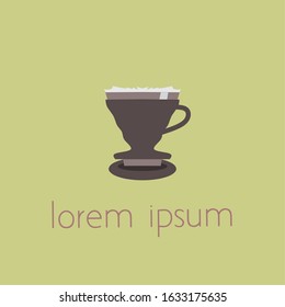 coffee logo with a simple concept. suitable for various design purposes.