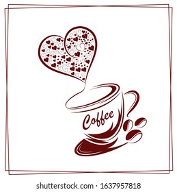 Coffee Logo  simple elegant cafe. Vector illustration.
