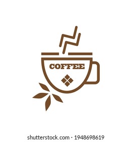 Coffee Logo  simple elegant cafe. Vector illustration.