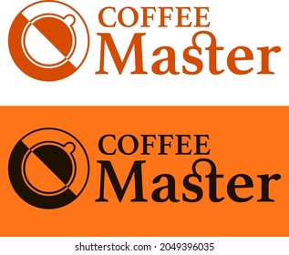coffee logo with simple negative space