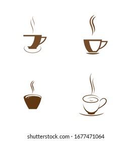 diseño de ilustración del logotipo de café