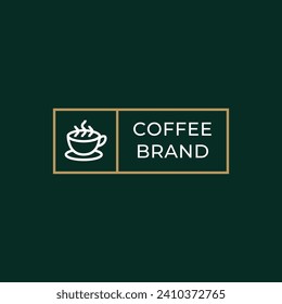 Coffee logo, suitable for coffee shop logo or product brand identity.