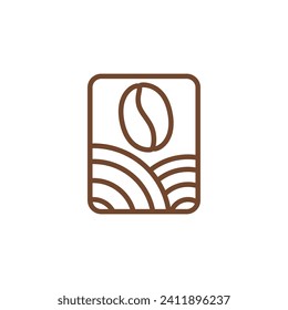 Logo del café, adecuado para el logotipo de la cafetería o la identidad de la marca del producto.