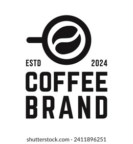 Coffee logo, suitable for coffee shop logo or product brand identity.