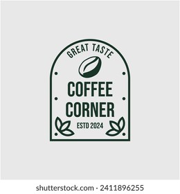 Coffee logo, suitable for coffee shop logo or product brand identity.