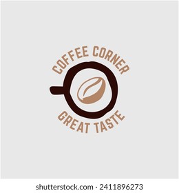 Coffee logo, suitable for coffee shop logo or product brand identity.