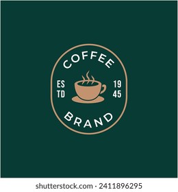 Kaffeelogo, geeignet für das Coffee Shop-Logo oder die Produktmarkenidentität.