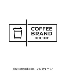 Coffee logo, suitable for coffee shop logo or product brand identity.