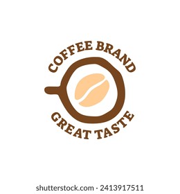 Coffee logo, suitable for coffee shop logo or product brand identity.