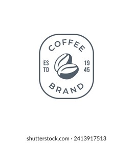 Coffee logo, suitable for coffee shop logo or product brand identity.