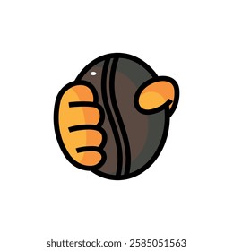 coffee logo symbol in hand