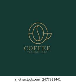 Coffee logo, tangline here, coffee shop