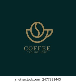 Coffee logo, tangline here, coffee shop