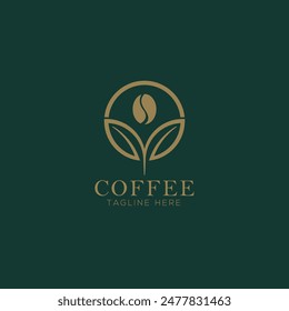 Coffee logo, tangline here, coffee shop