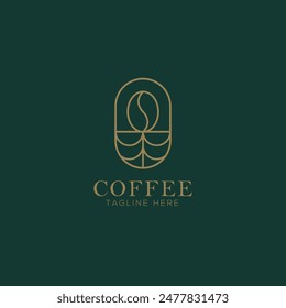 Coffee logo, tangline here, coffee shop