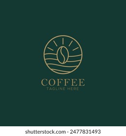 Coffee logo, tangline here, coffee shop