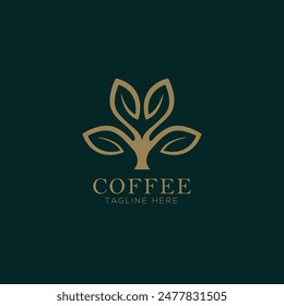 Coffee logo, tangline here, coffee shop