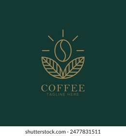 Coffee logo, tangline here, coffee shop