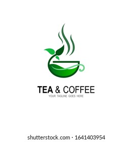 Coffee logo and tea design, Cafe logo , Restaurant icon