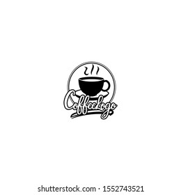 Coffee logo template. Business sign, identity for restaurant, cafe, boutique, heraldic and other vector illustration.